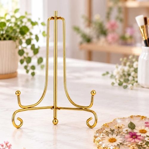 Foldable Metal Display Stand For Resin Art & Decor