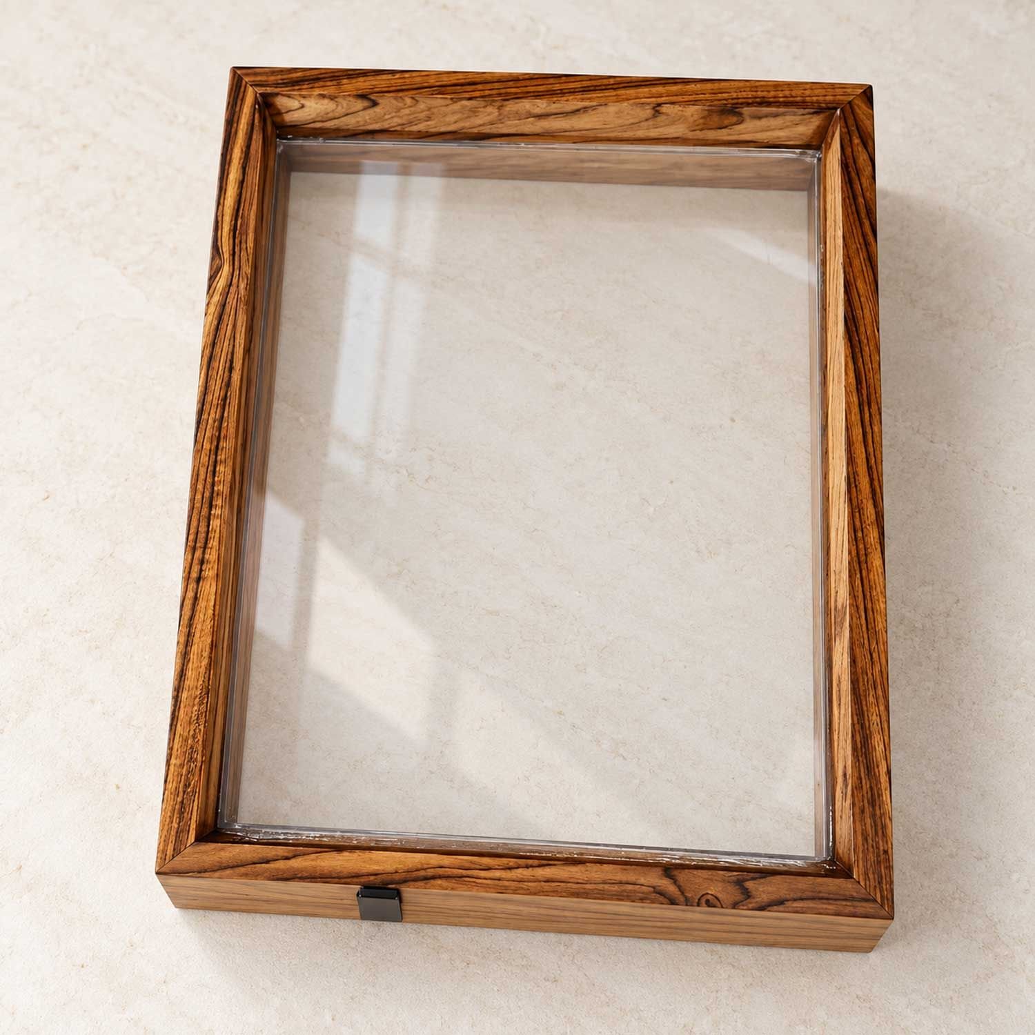 Wedding Varmala Preservation Wooden Rectangle Frame With Acrylic Base For Resin