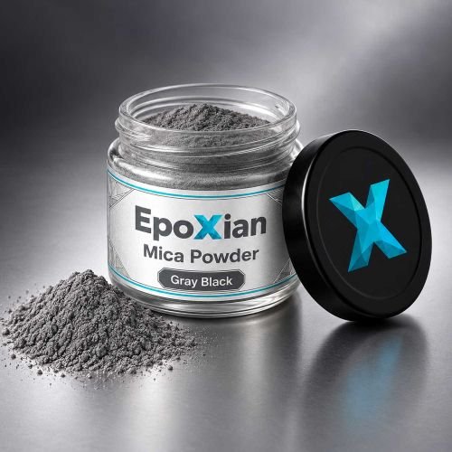 Gray Black Mica Powder For Resin Art hover