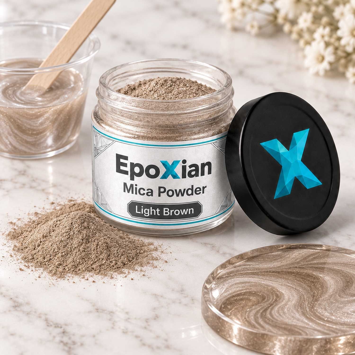 Light Brown Mica Powder For Resin Art