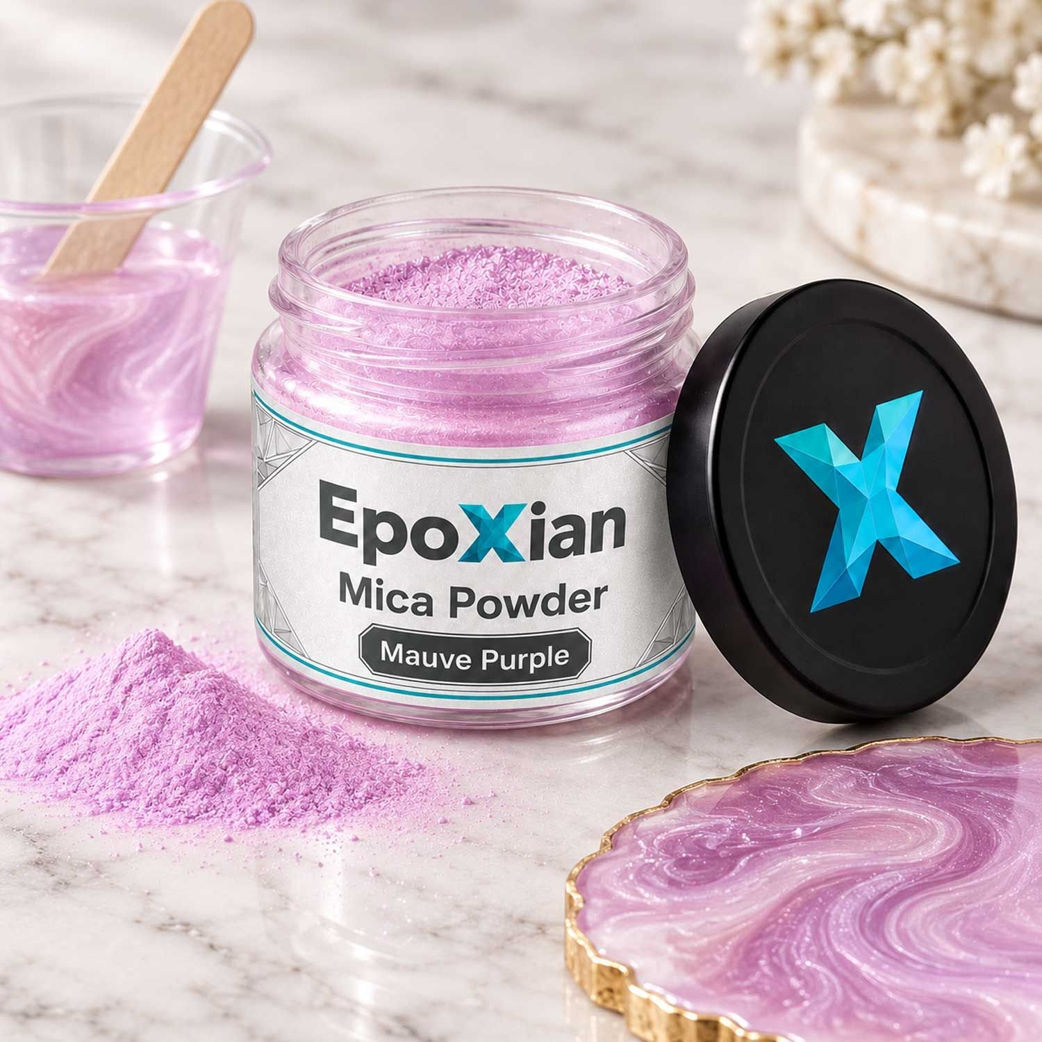 Mauve Purple Mica Powder For Resin Art