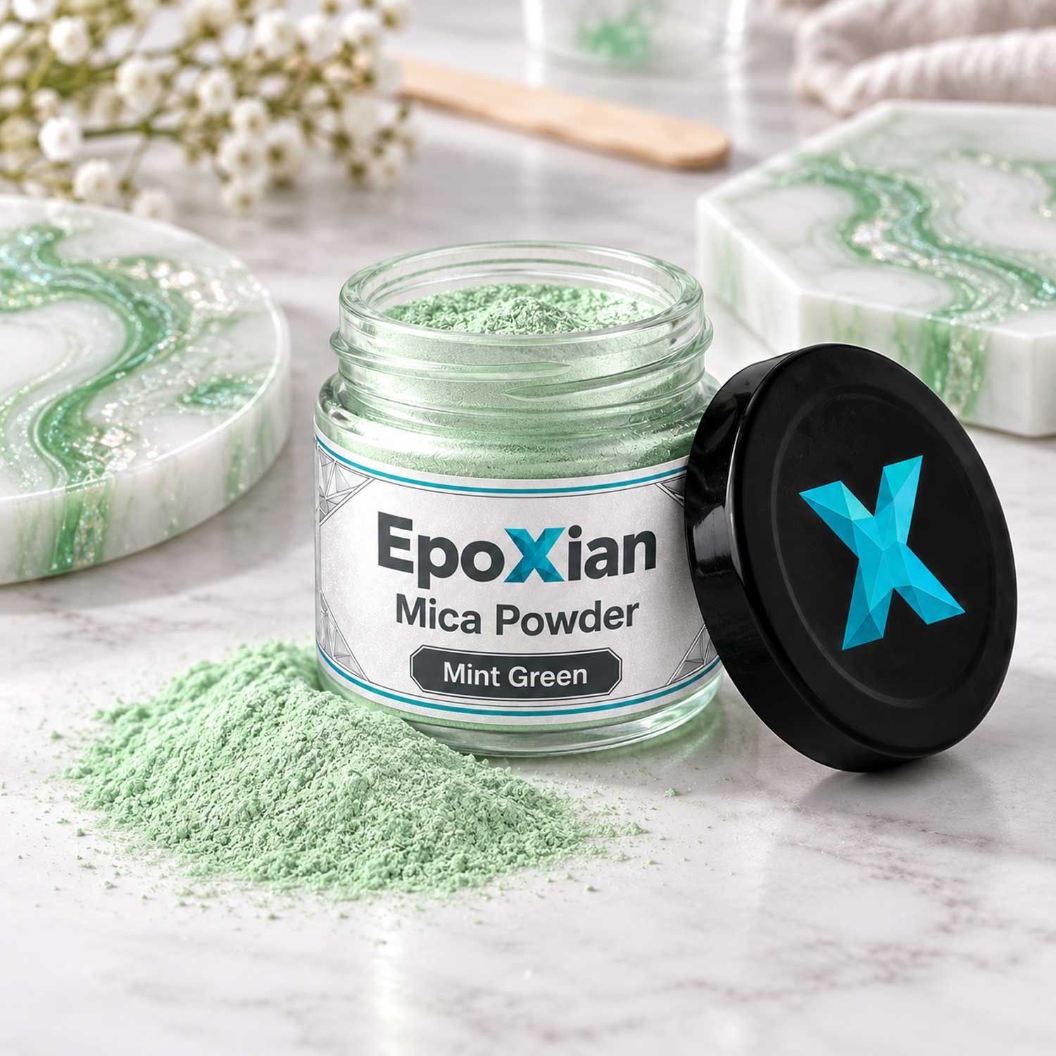 Mint Green Mica Powder For Resin Art