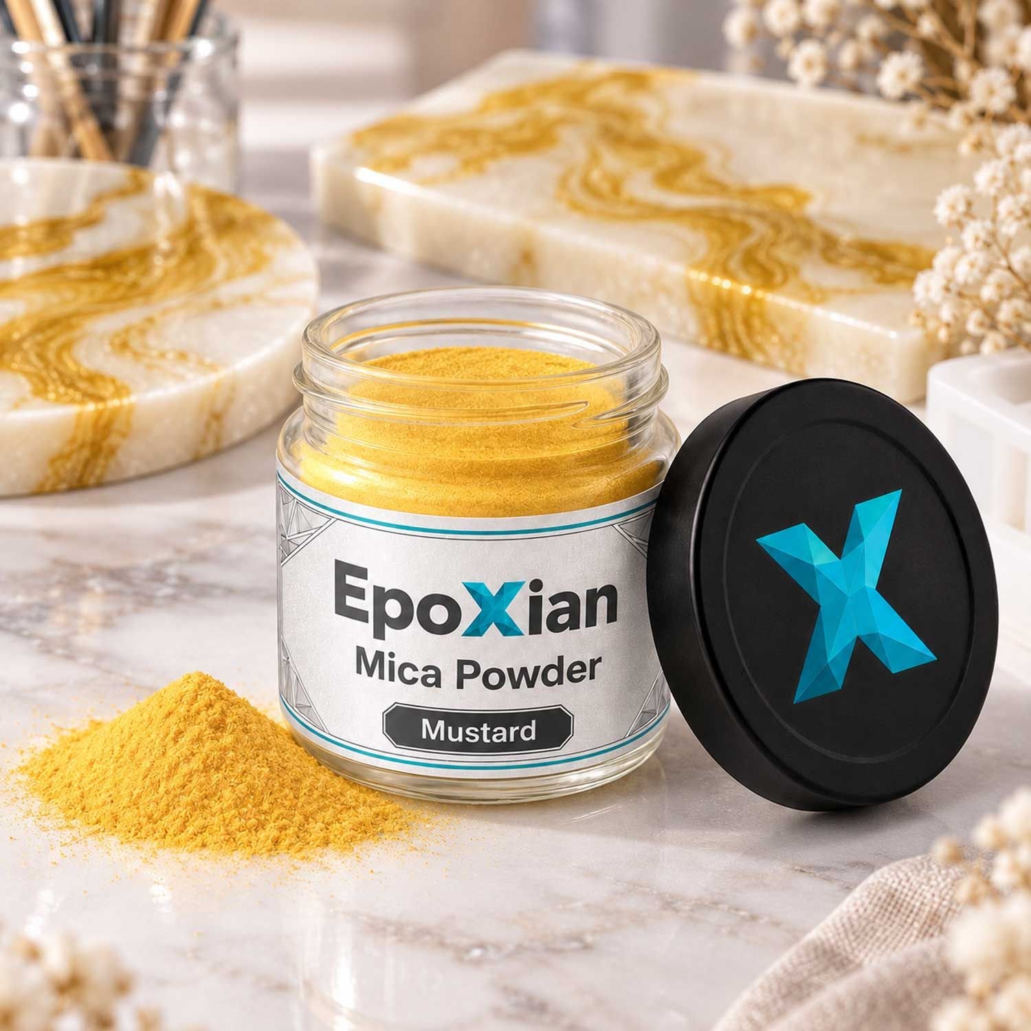 Mustered Yellow Mica Powder For Resin Art