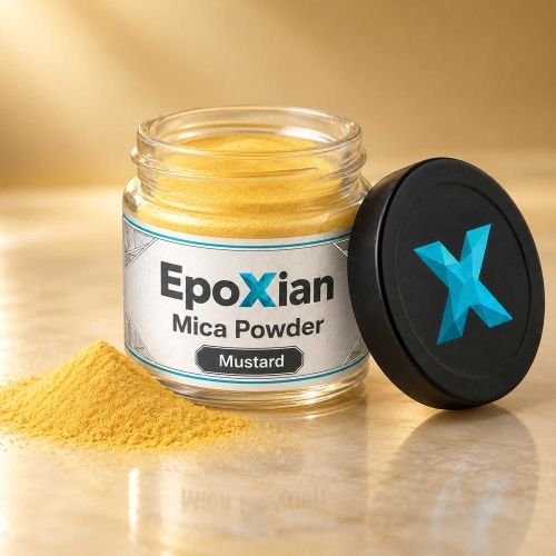 Mustered Yellow Mica Powder For Resin Art hover
