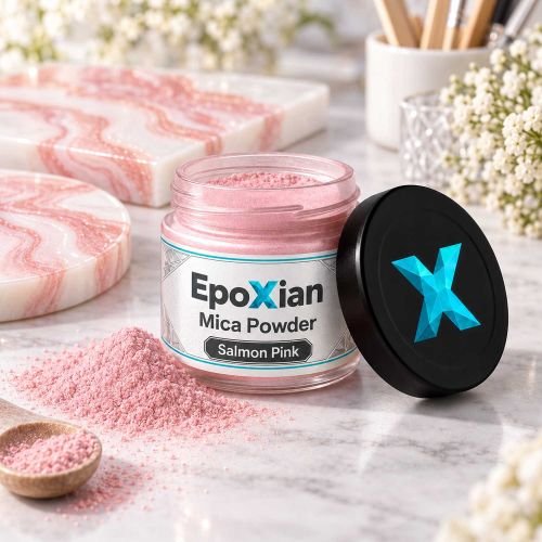 Salmon Pink Mica Powder For Resin Art hover
