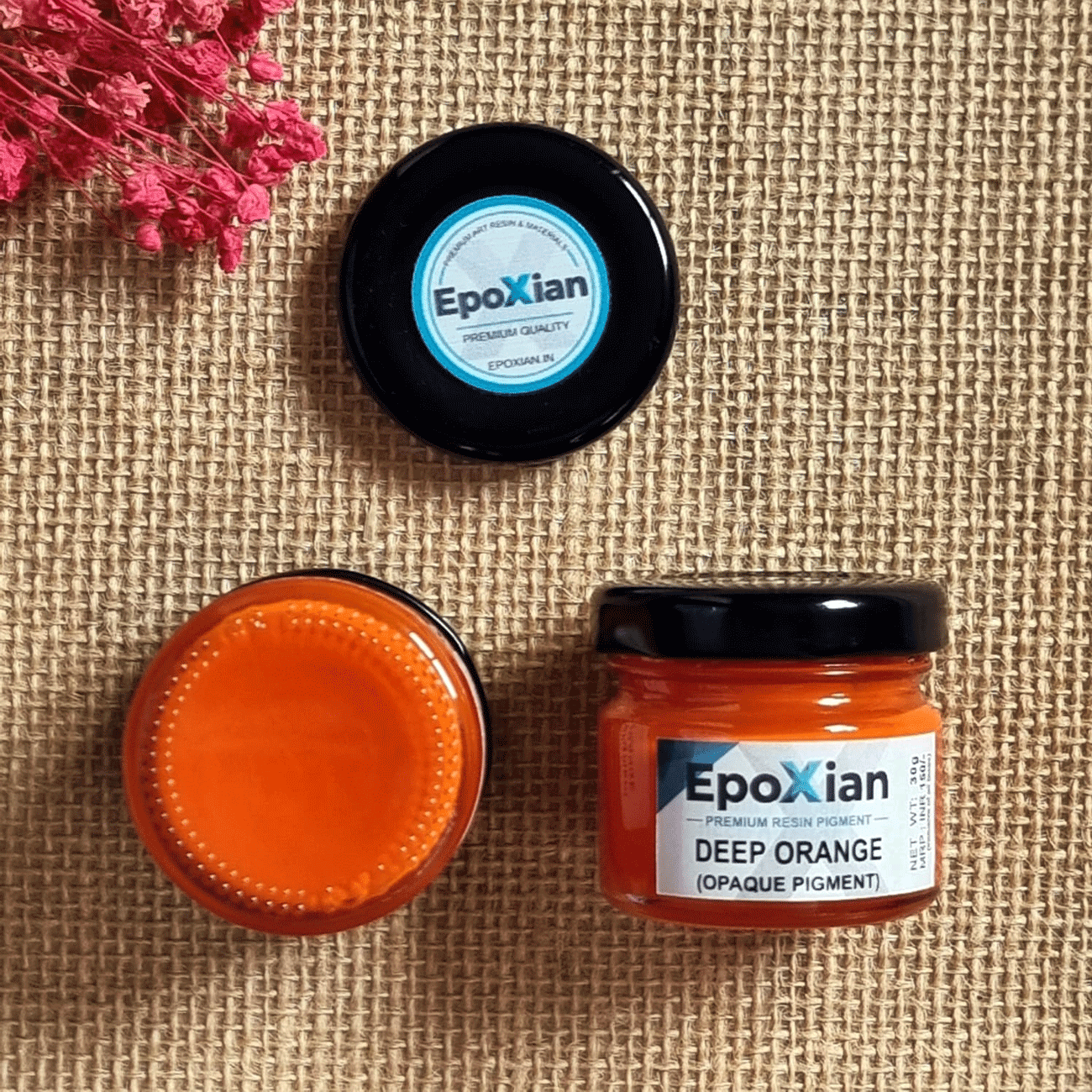 Deep Orange Opaque Resin Pigment Paste
