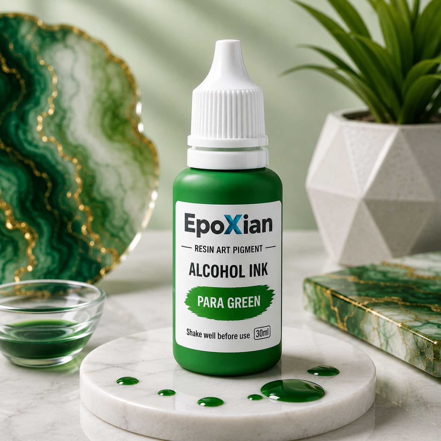 Para Green Alcohol Ink For Resin
