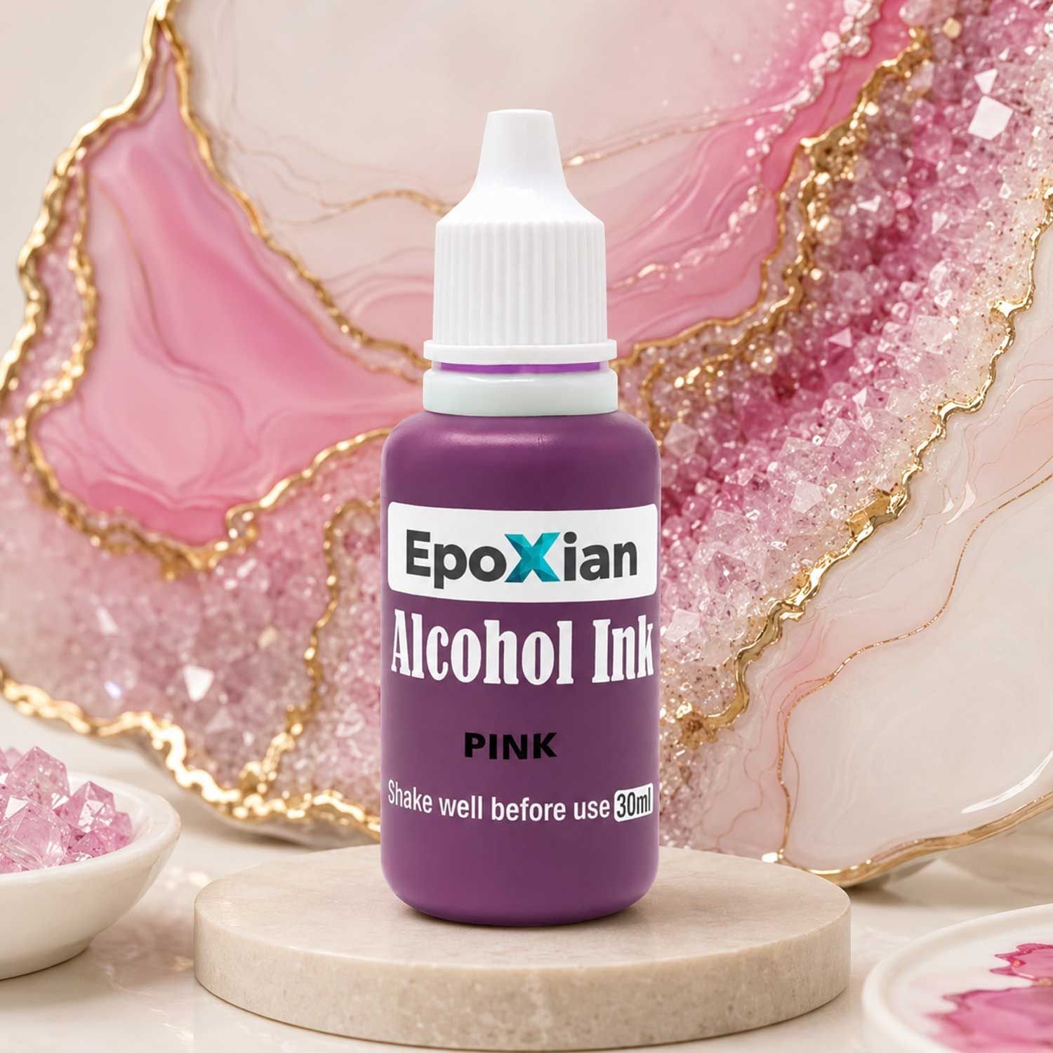 Pink Alcohol Ink For Resin