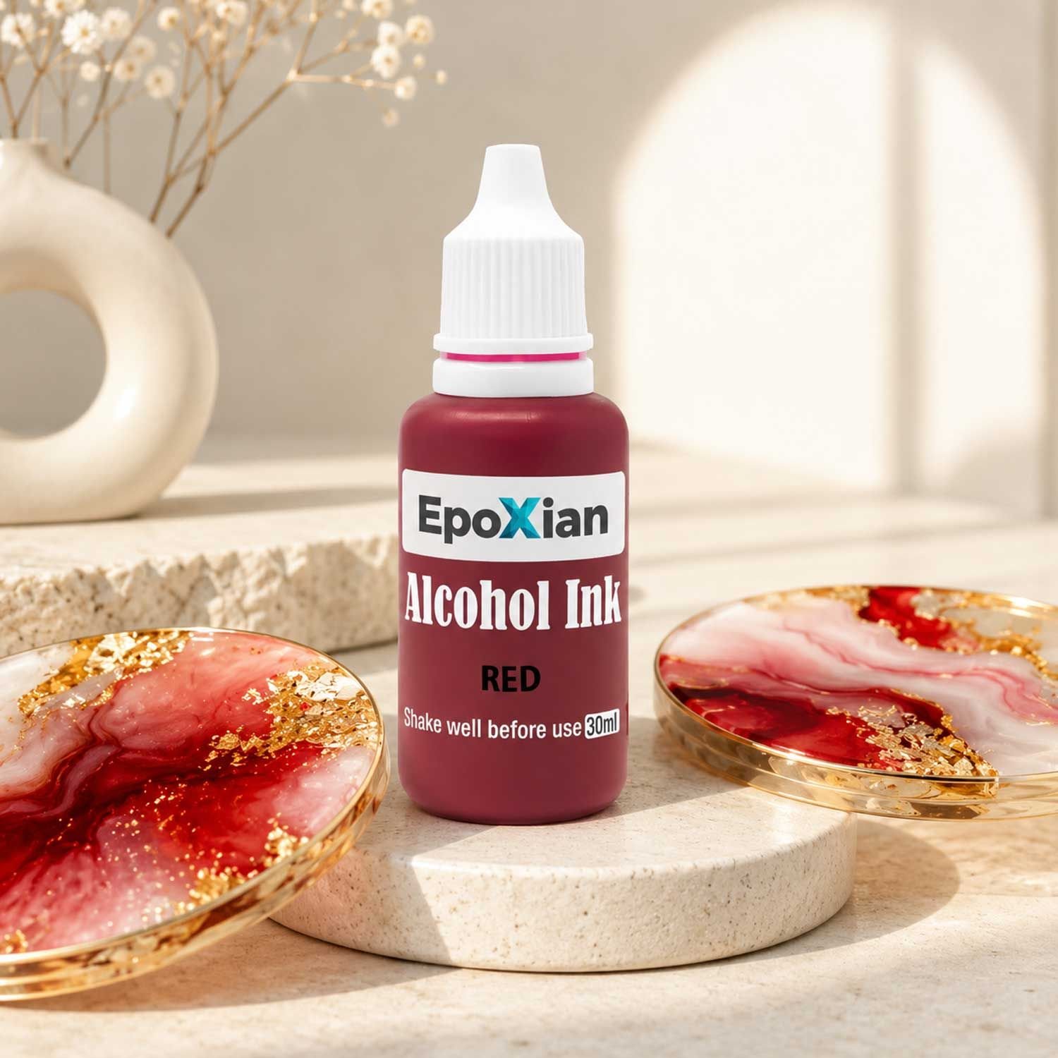Red Alcohol Ink For Resin