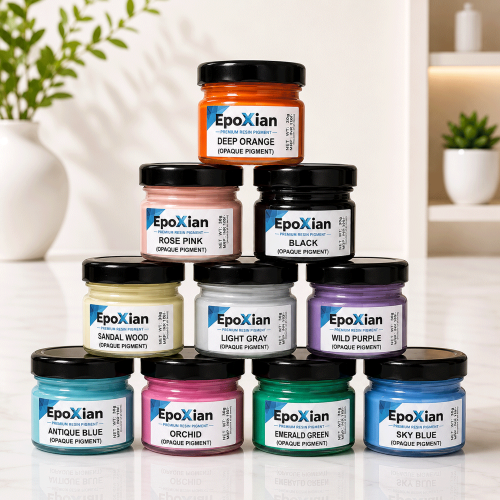 Opaque Resin Pigment Vibrant Rainbow Collection Of  Set 10 Color