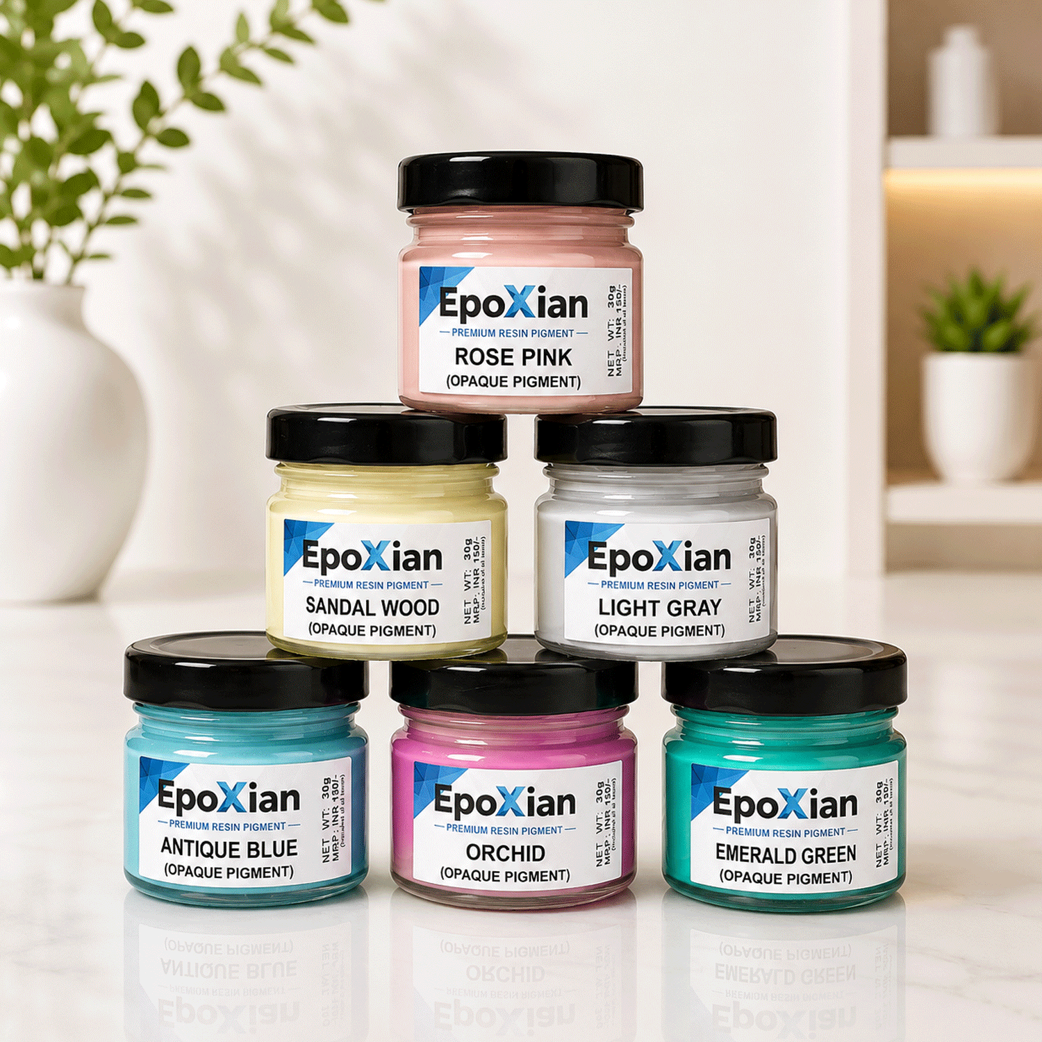 Resin Pigment Opaque Luxury Collection Set Of 6 Color