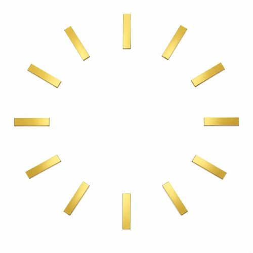 Acrylic Cutting Strip Golden For DIY Clock