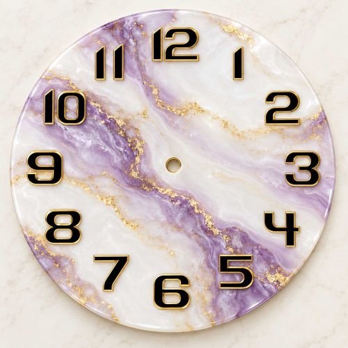 Golden Embossed DIY Clock Numbers hover