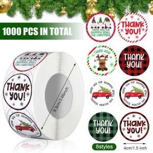 Candle Jar Thank You Sticker 1000pcs
