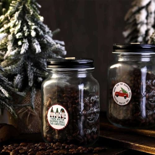 Candle Jar Thank You Sticker 1000pcs hover