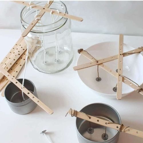 Candle Wick Holder Wooden With Multi Hole 10pc hover