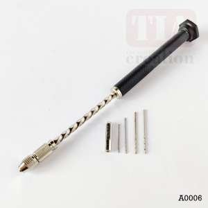 HAND DRILL WITH 4 BITS