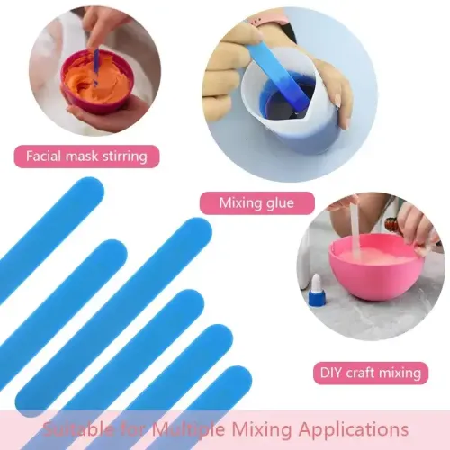 Resin Mixing Stick Set (5pcs) With Droppers (5pcs) – Precision Mixing & Measuring Kit hover