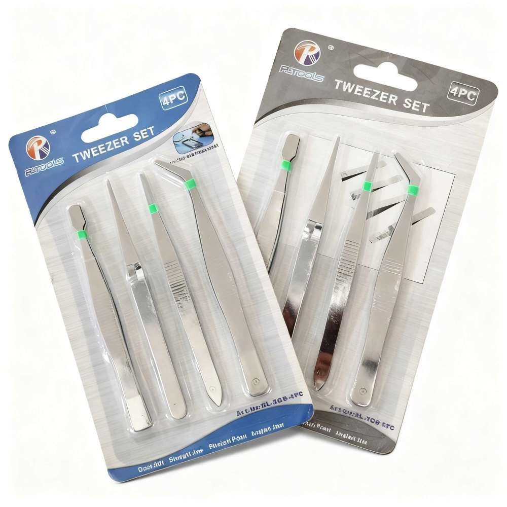 Plucker Tweezer 4pc Set