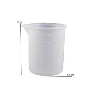 Silicone Resin Measuring Cup – 100ml Reusable Mixing Cup for Epoxy & Crafts