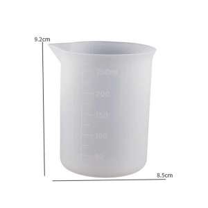 Silicone Resin Measuring Cup – 250ml Reusable Mixing Cup for Epoxy & Crafts