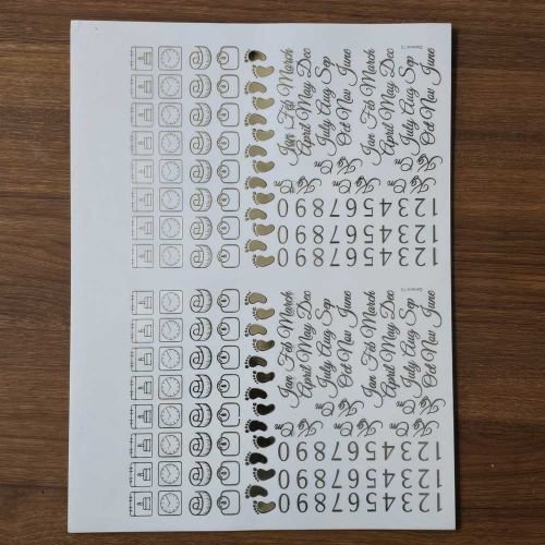 General Embosed Insert Sheet For Resin Art (A4 Size)