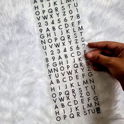 Alphabet UV DTF Resin Sticker