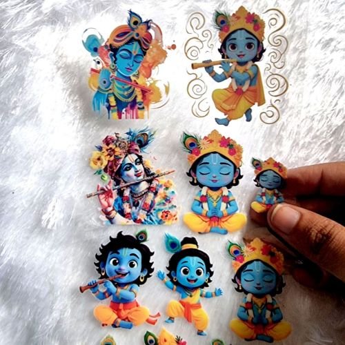 Baby Krishna UV DTF Sheet hover