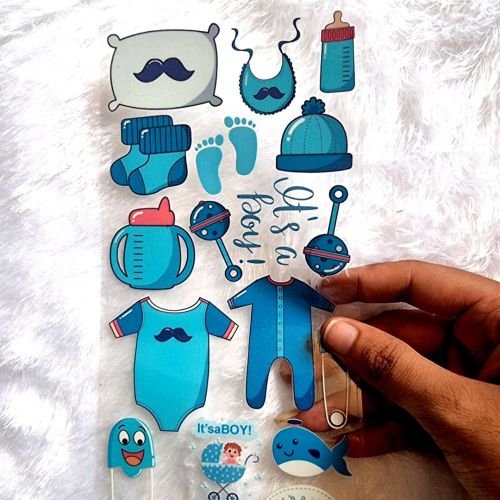 Baby Shower Boy Theme UV DTF Sheet hover