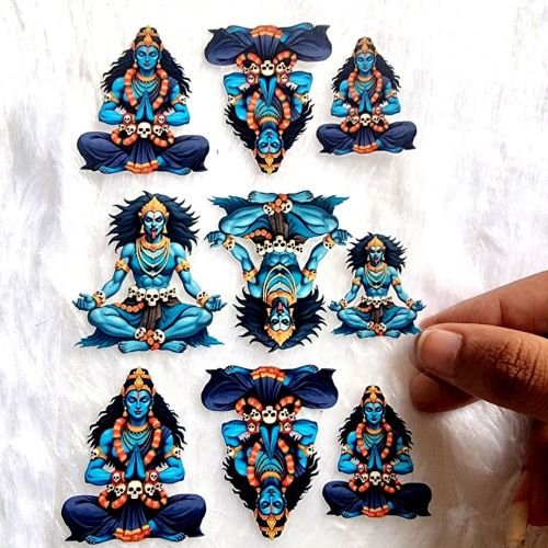 Bhairav Baba Classy UV DTF Sticker For Resinart hover