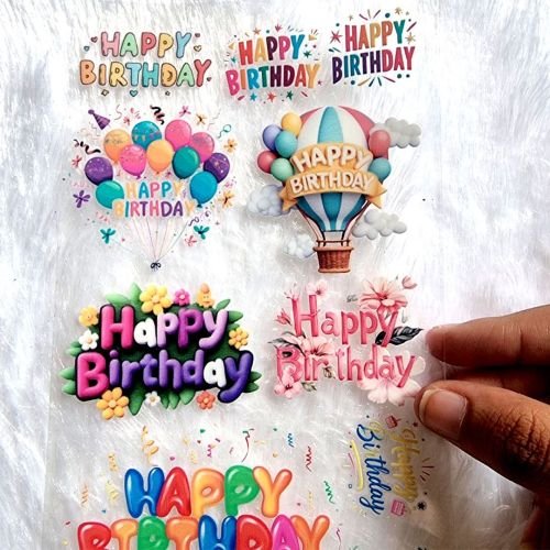 Birthday Stickers For Decorating Craft And Resinart hover