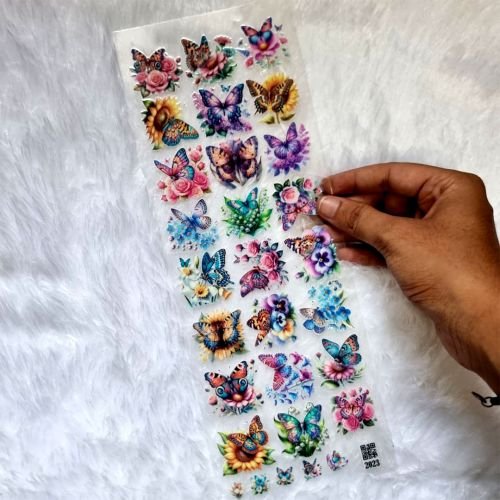 Butter And Flower UV DTF Resin Sticker