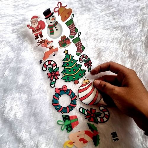 Christmas UV DTF Sticker For Resin Art