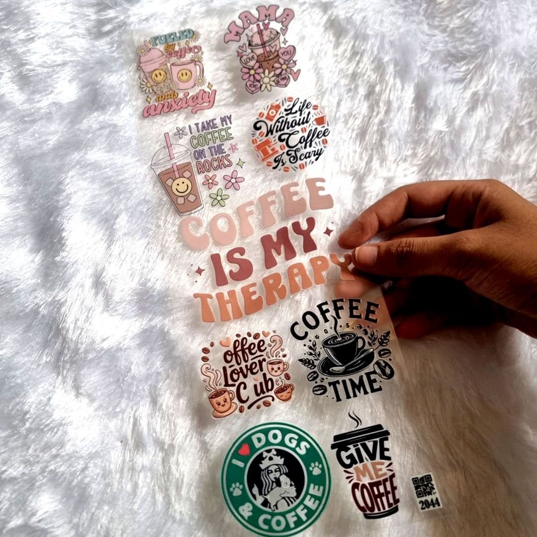 Coffee Lover UVDTF Sticker For Resin Art