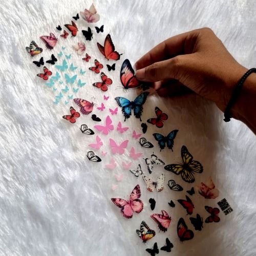 Colourful Butterfly UV DTF Sticker Pack