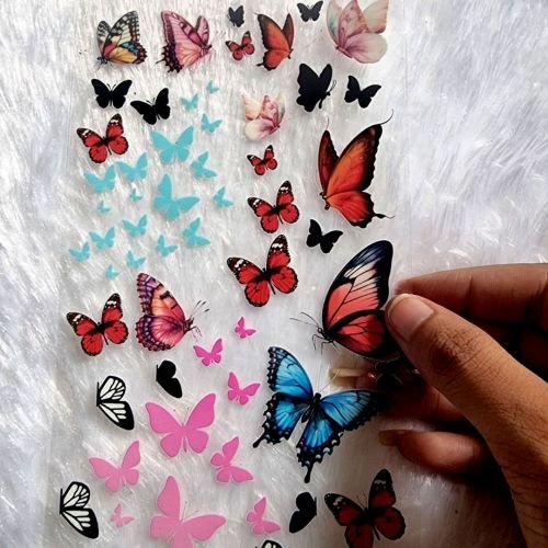 Colourful Butterfly UV DTF Sticker Pack hover