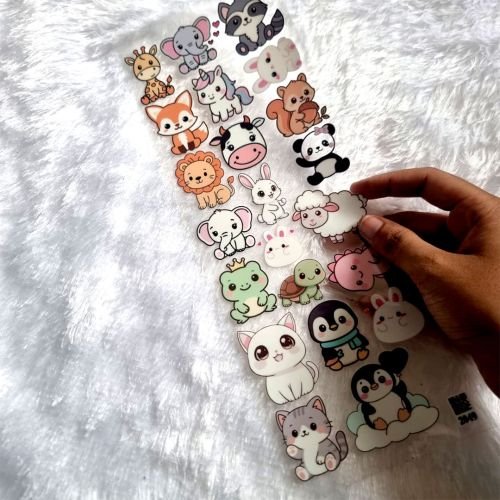 Cute Animals UV DTF Sticker For Resin Art
