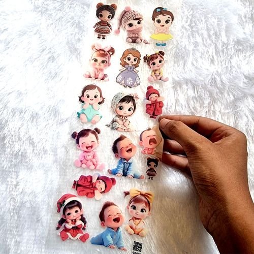 Cute Children UV DTF Transfer Sheet