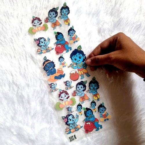 Cute Kanha UV DTF Sticker Sheet