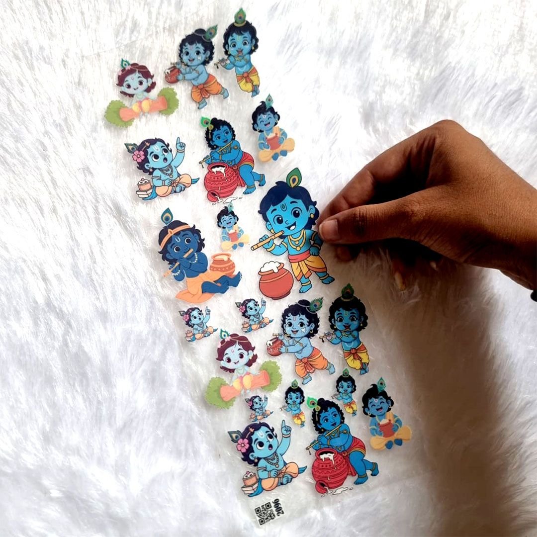 Cute Kanha UV DTF Sticker Sheet