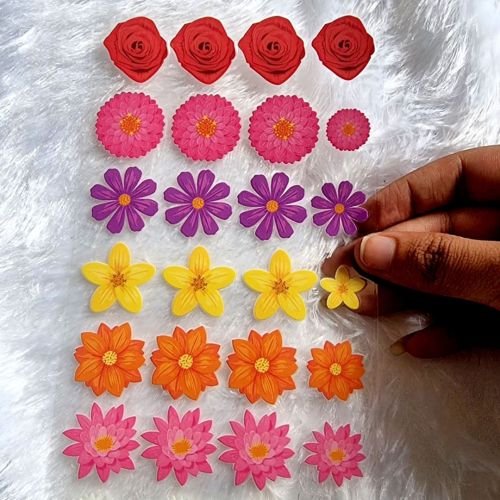 Daisy Floral UV DTF Sticker For Resin Art hover