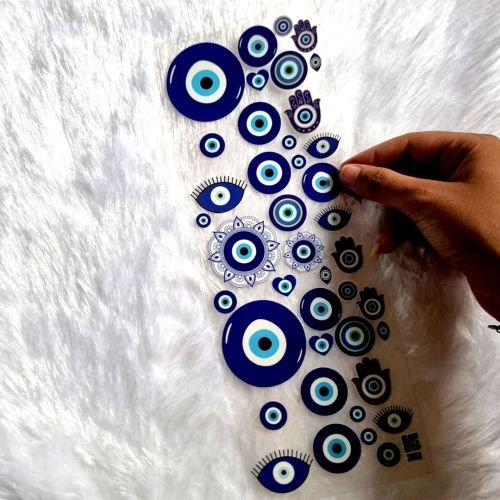Evil Eye Protection UV DTF Sticker Sheet