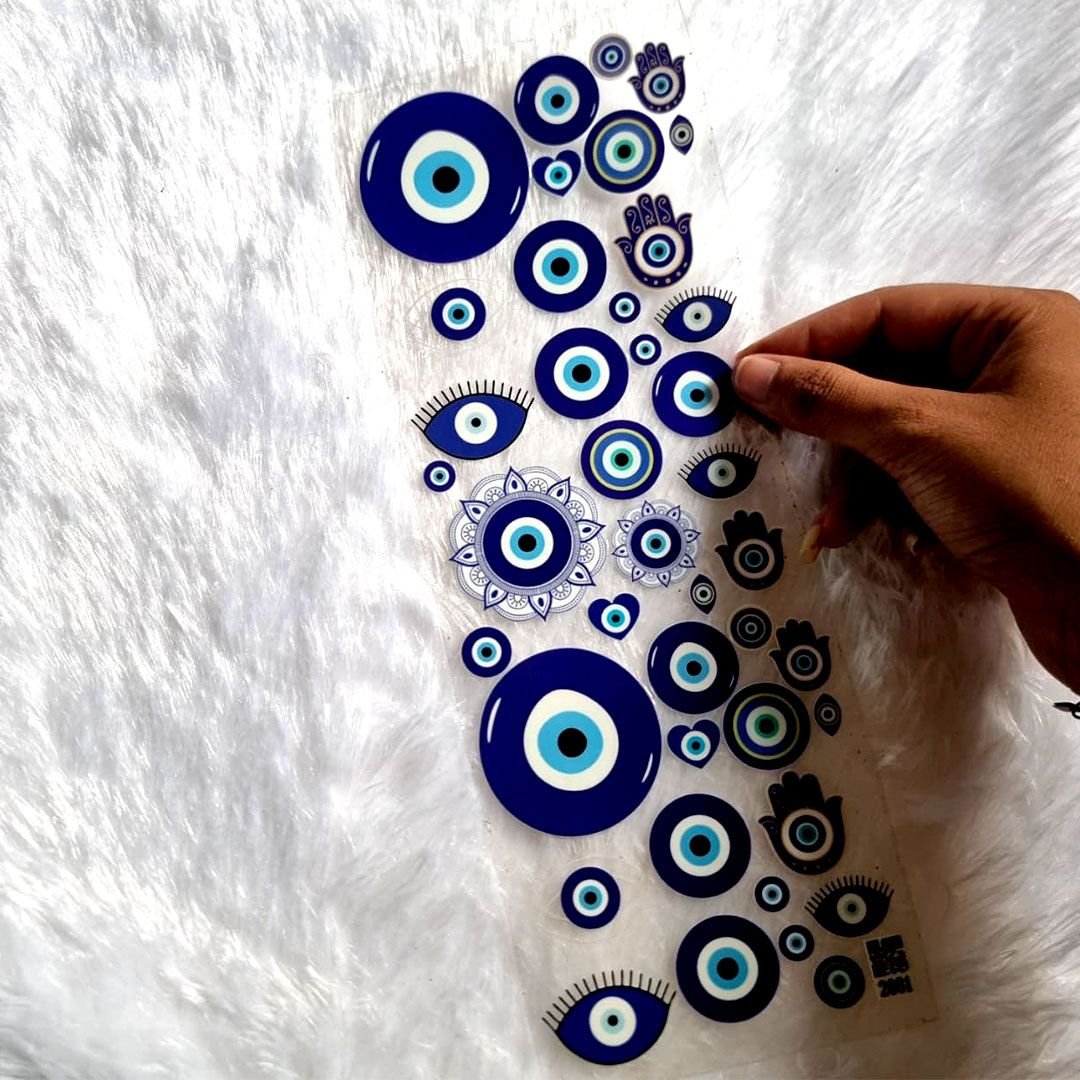 Evil Eye Protection UV DTF Sticker Sheet