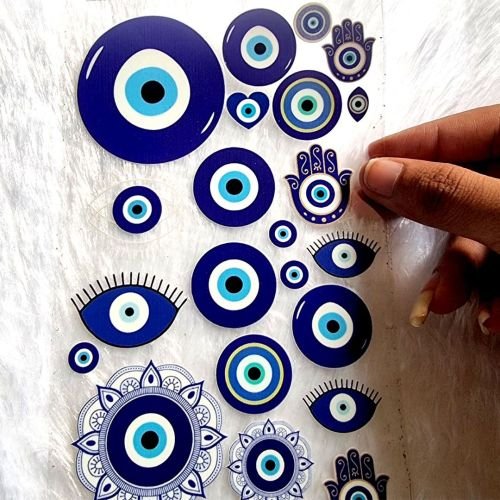 Evil Eye Protection UV DTF Sticker Sheet hover