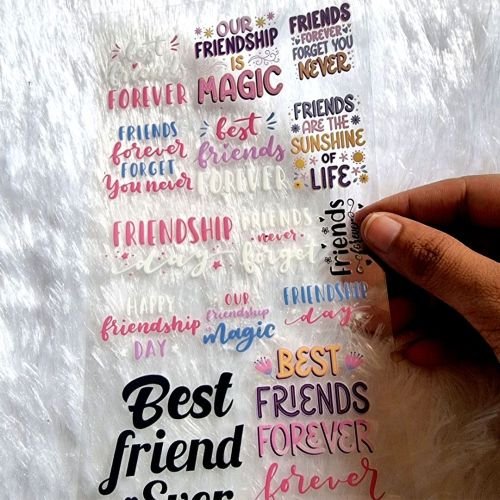 Friends Quotes UV DTF Sticker For Resin Art hover