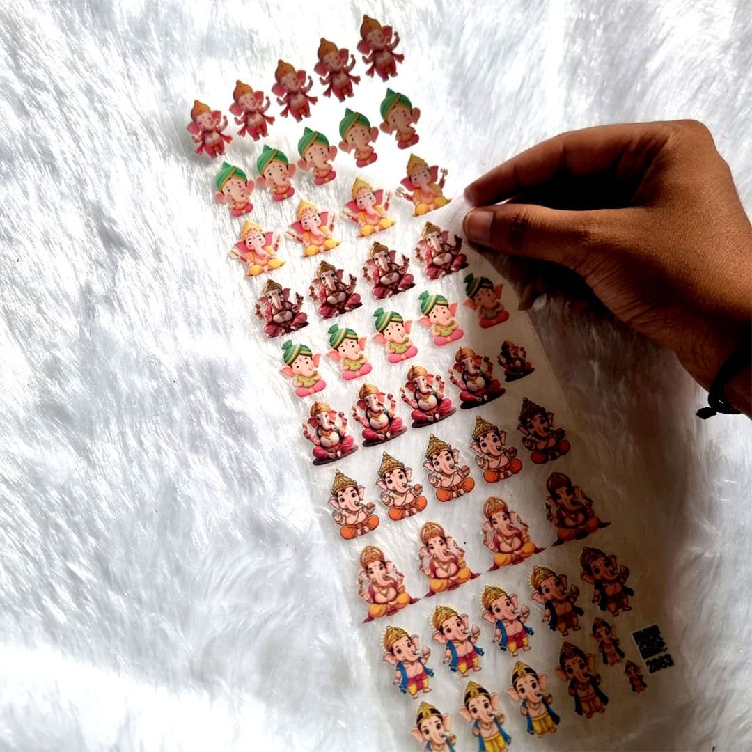 Ganesha Premium UV DTF Sticker Sheet For Resin Art