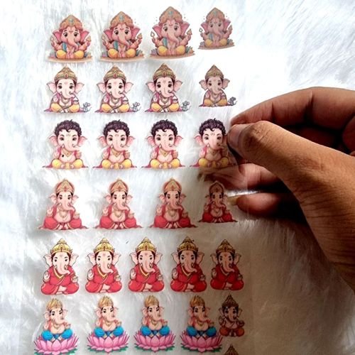 Ganeshji Peel-off Premium Resin Art Sticker Sheet hover
