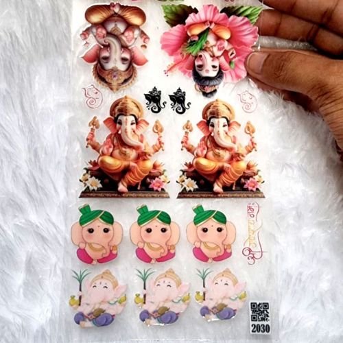 Ganpati Bappa UV DTF Sticker For Resin Art hover