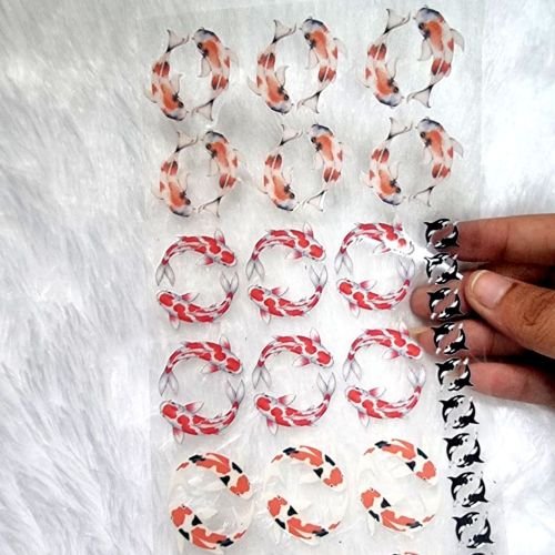 Japanese Koi Fish UV DTF Sticker For Resin Art hover