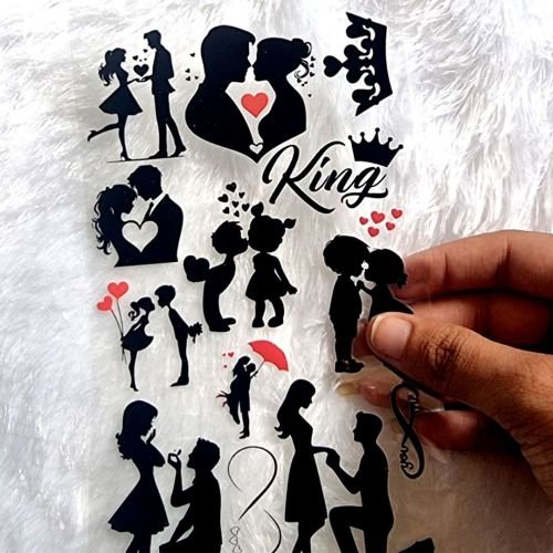 Proposal & Wedding Couple UV DTF Sheet hover